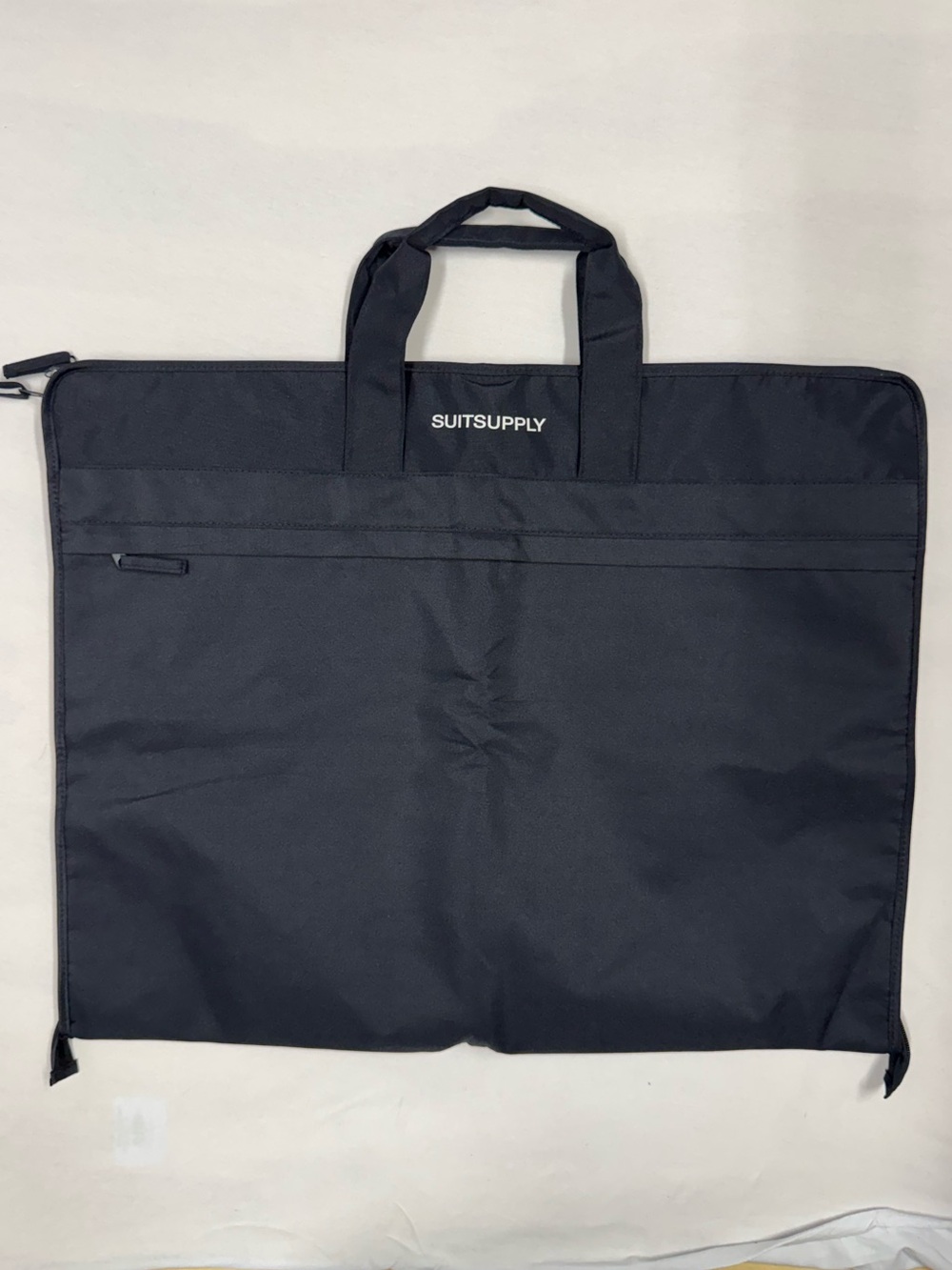 Suitsupply Bi-Fold Garment Bag in Black - Full Zip Work Travel Suit Storage